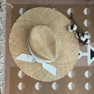 WYETH Wide Brimmed Straw Hat